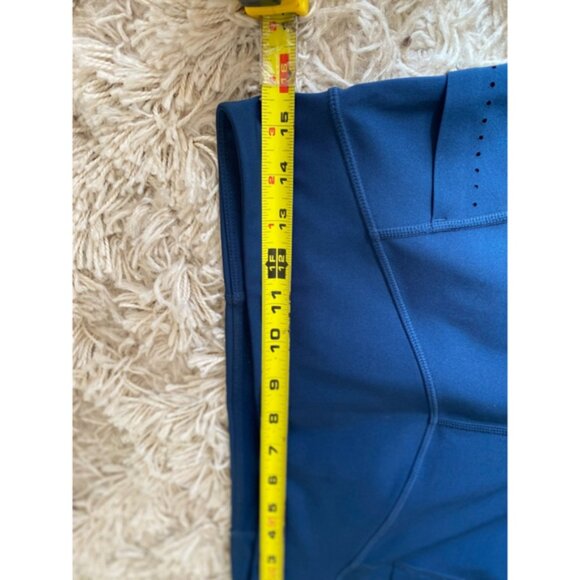 Laser Cut Pocket Blue Athleisurecore Leggings Coastal Gym Baddie Stretchy - Picture 6 of 10